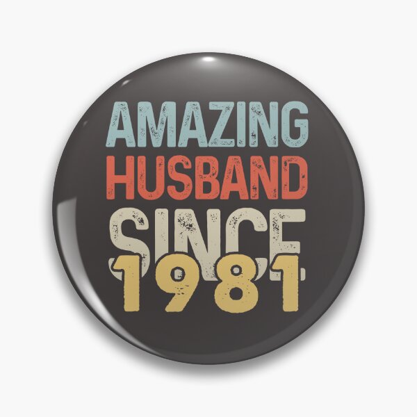 Item preview, Amazing Husband Since 1981 - Funny 1981 quote gift idea For Men and Women - funny wedding anniversary 41 years designed and sold by Mmmm3344.