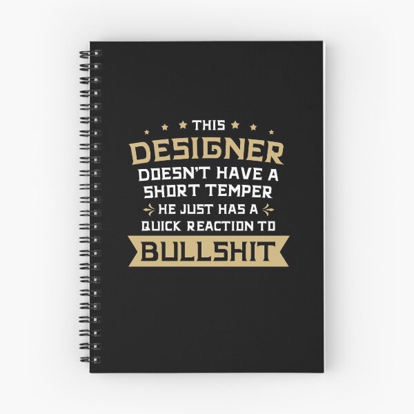 Item preview, This Designer Does Not Have A Short Temper He Just Has A Quick Reaction To Bullshit Shirt, Funny UX Designer Tshirt, User Experience Designer T-shirt, Gift for Designer, Funny Ux Gift designed and sold by aymob.