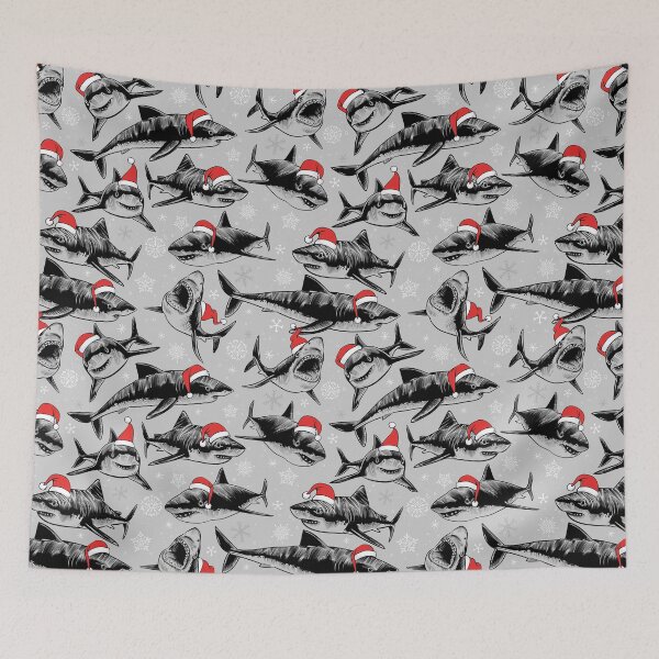 Item preview, Santa Sharks designed and sold by lindseyhickman.