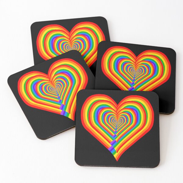 Item preview, Repeating Rainbow Heart Shaped Echo designed and sold by Deborah Camp.