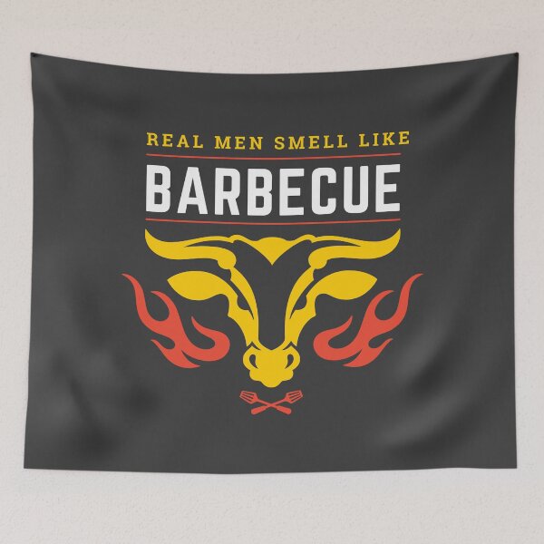 Item preview, Real men smell like barbecue designed and sold by LiToDesignCo.