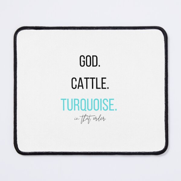 Item preview, God, cattle, turquoise. designed and sold by midwestgrace.
