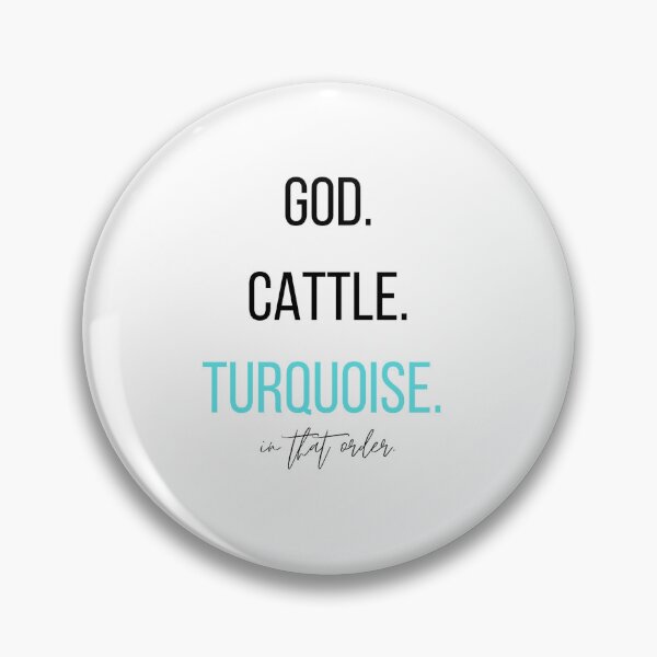 Item preview, God, cattle, turquoise. designed and sold by midwestgrace.