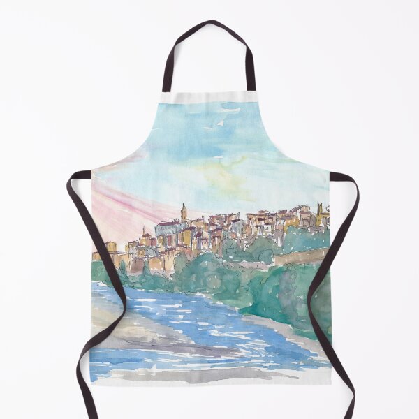 Item preview, Ventimiglia Liguria Italia Panorama con el río Roia designed and sold by artshop77.