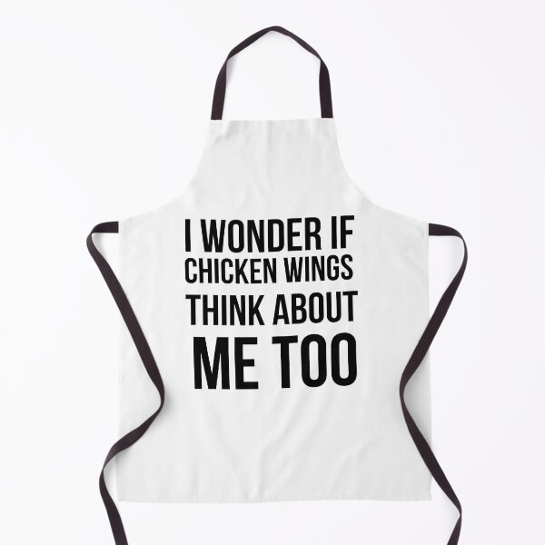 Item preview, I wonder if chicken wings think about me too funny gift for chicken wing lovers designed and sold by STELLA-BRILANTE.