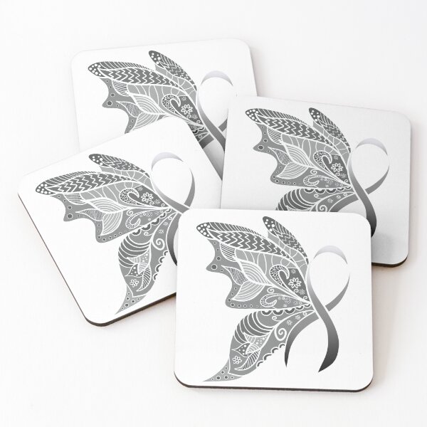 Item preview, Brain Cancer Awareness Ribbon Butterfly Drawing designed and sold by SparkyMae.