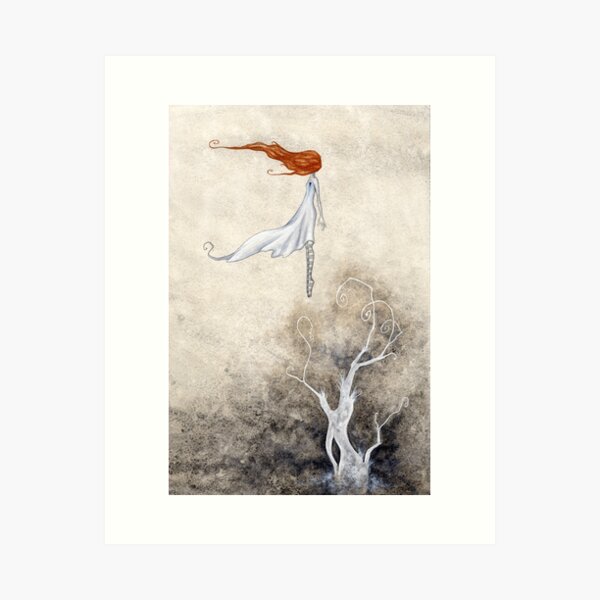 Item preview, One Day She Flew Away designed and sold by AmyBrownArt.