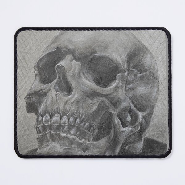 Item preview, Greyscale Skull designed and sold by AdinacatCat.