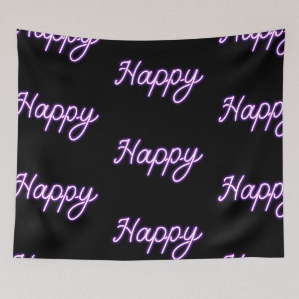Item preview, Happy Neon Sign designed and sold by thesnowwhyte.