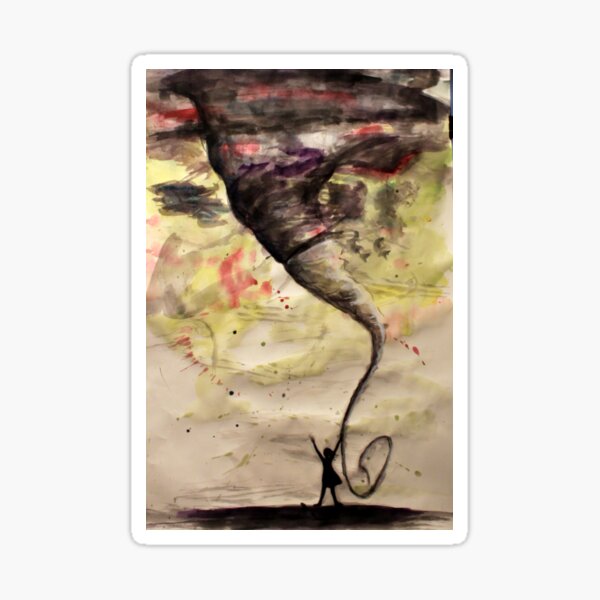 Tornado Girl Sticker