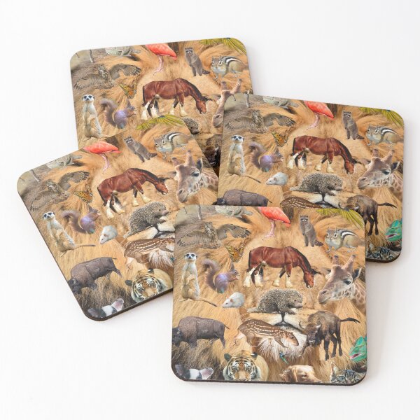 Item preview, Animal Montage on Lion's Face designed and sold by Javamba.