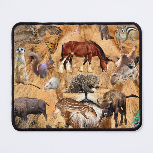 Item preview, Animal Montage on Lion's Face designed and sold by Javamba.