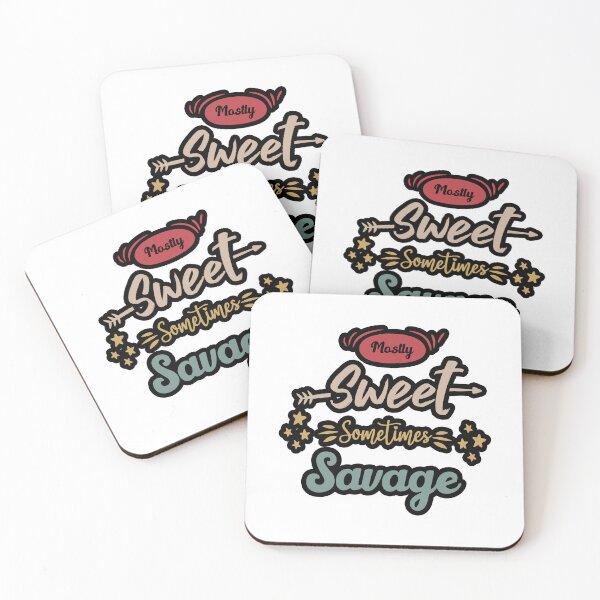 Item preview, Mostly Sweet Sometimes Savage Funny Women Empowerment Saying Gift designed and sold by BestComicss.