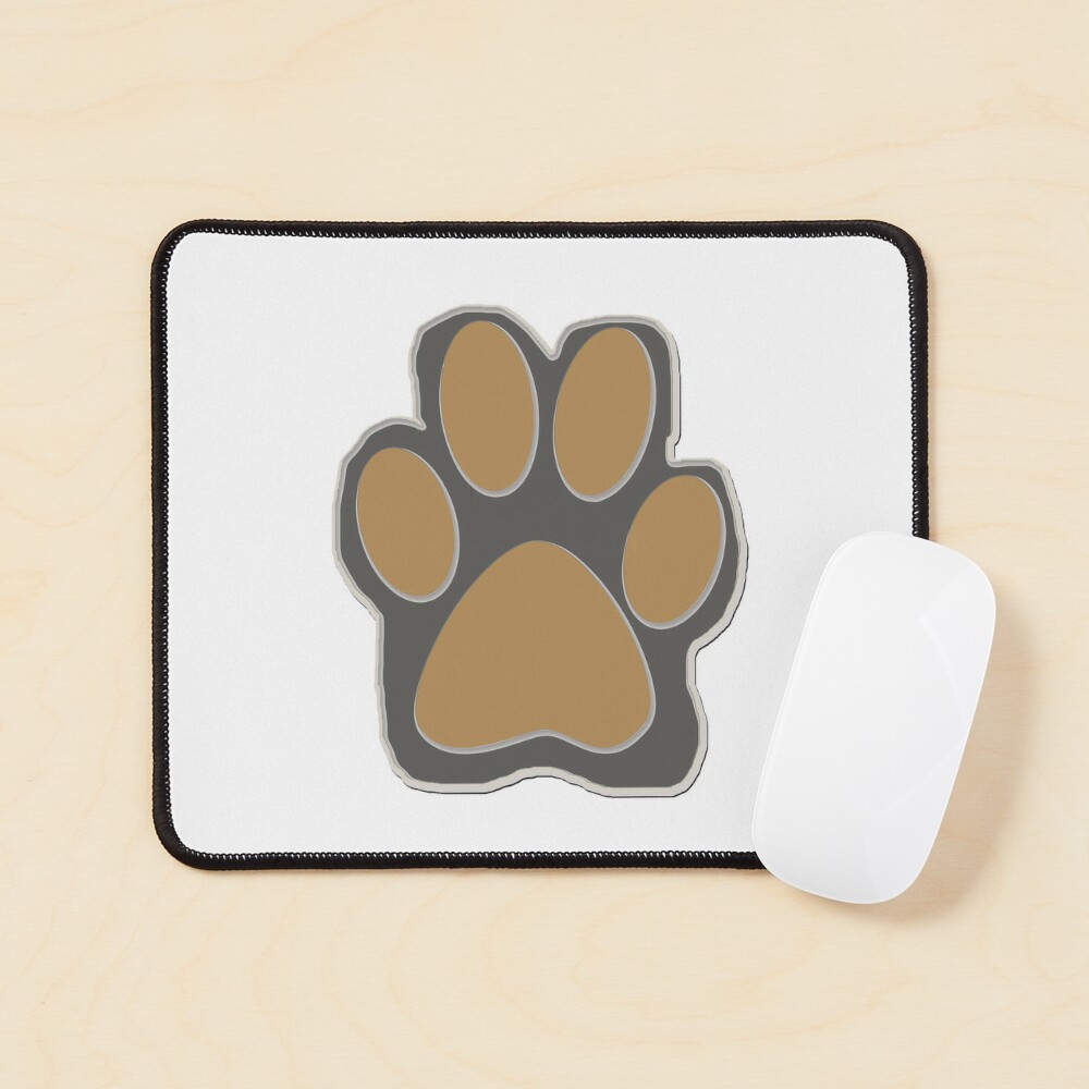 dog paw mouse pad