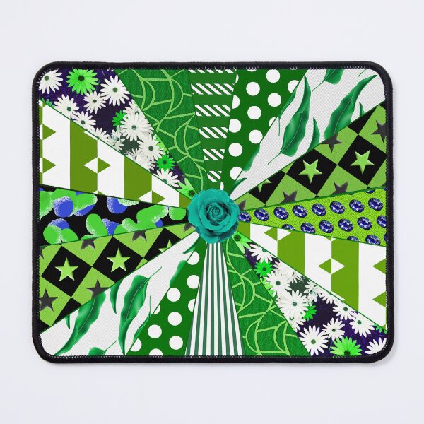 Item preview, Patchwork quilt with green finish designed and sold by TerenceLacey.