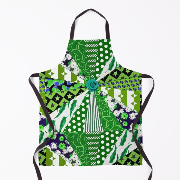 Item preview, Patchwork quilt with green finish designed and sold by TerenceLacey.