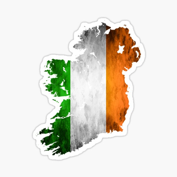 Ireland Flag / Map Sticker