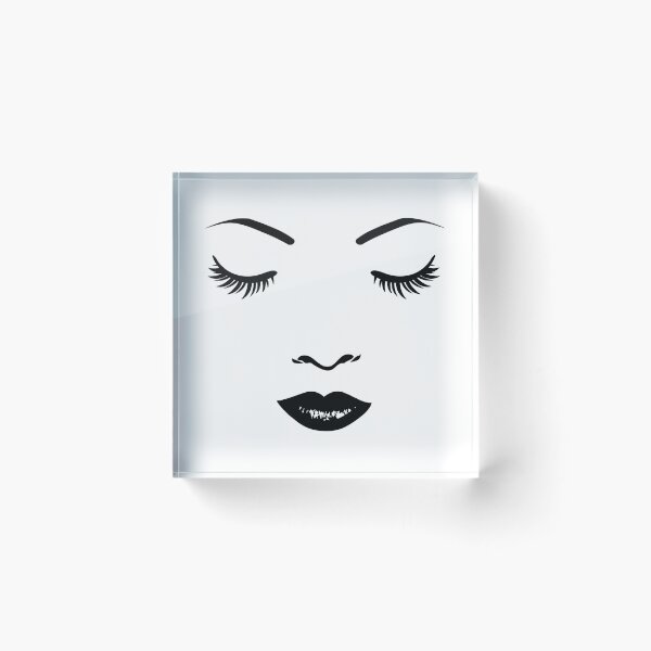 Item preview, Pretty girl face with long eyelashes designed and sold by pixxart.