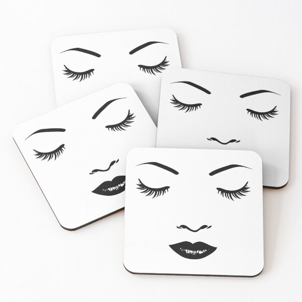 Item preview, Pretty girl face with long eyelashes designed and sold by pixxart.
