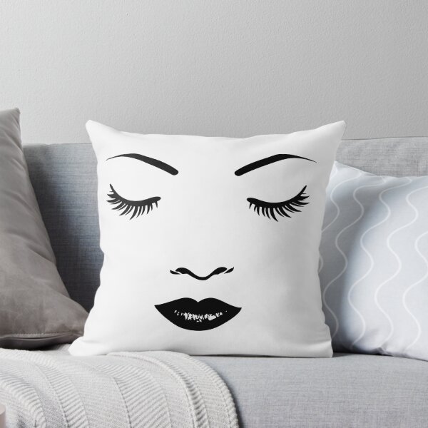 Item preview, Pretty girl face with long eyelashes designed and sold by pixxart.