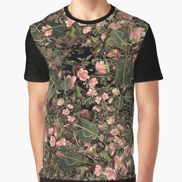 Birds and Flowers One Graphic T-Shirt