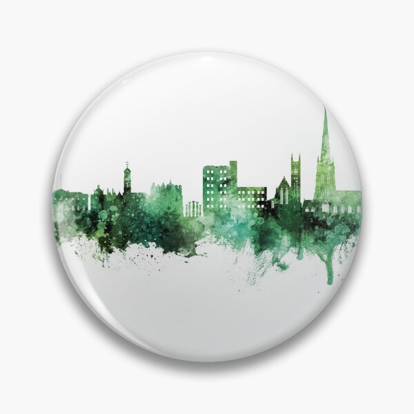 Item preview, Warrington England Skyline designed and sold by ArtPrints.