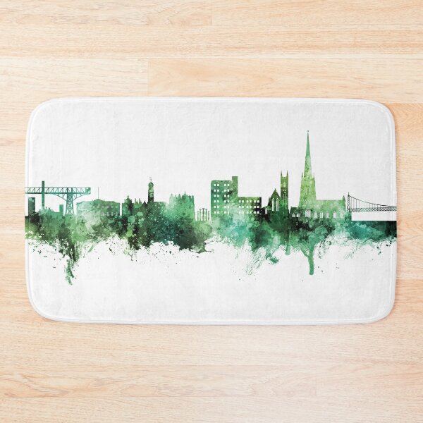 Item preview, Warrington England Skyline designed and sold by ArtPrints.