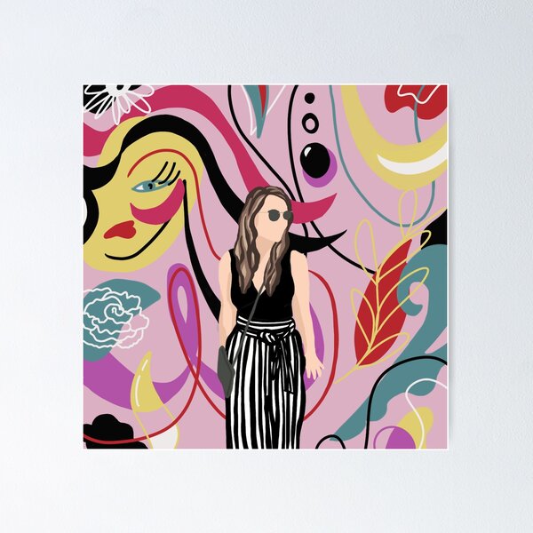 Item preview, Cool Graffiti Girl Illustration- Fashion Girl- Wynwood, Miami designed and sold by Brushedinbold.