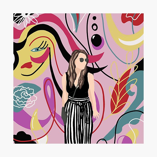 Item preview, Cool Graffiti Girl Illustration- Fashion Girl- Wynwood, Miami designed and sold by Brushedinbold.