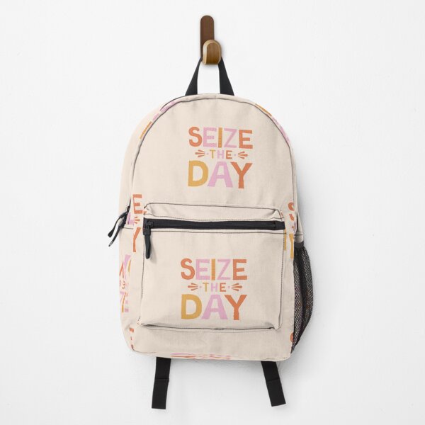 Item preview, Seize the Day - Pink Orange Motivation and Inspirational Quote designed and sold by greenoriginals.