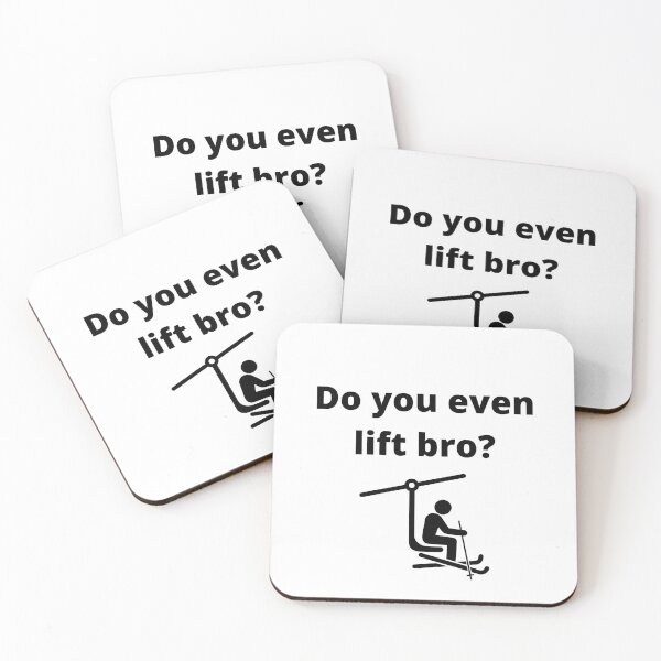 Item preview, Do you even lift bro funny skiing design designed and sold by NerdyFancies.