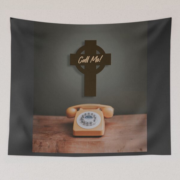 Item preview, Call me -Talking to god- Faith Based Design - Jesus designed and sold by CattlettArt.