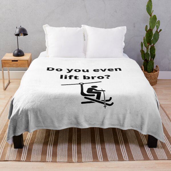 Item preview, Do you even lift bro funny skiing design designed and sold by NerdyFancies.