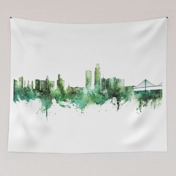 Item preview, Omaha Nebraska Skyline designed and sold by ArtPrints.