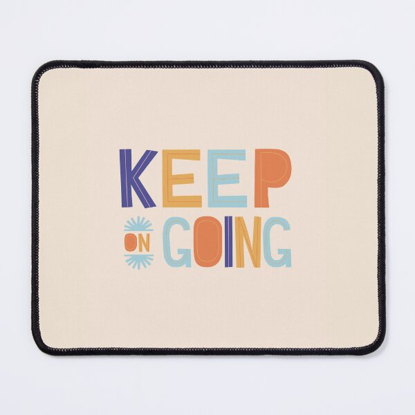 Item preview, Keep on Going - Pink and Orange Inspirational Quote designed and sold by greenoriginals.