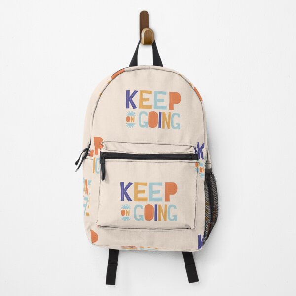 Item preview, Keep on Going - Pink and Orange Inspirational Quote designed and sold by greenoriginals.
