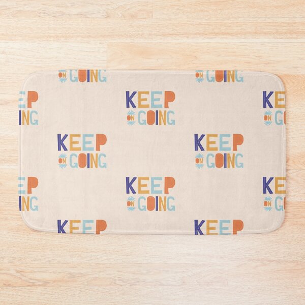 Item preview, Keep on Going - Pink and Orange Inspirational Quote designed and sold by greenoriginals.