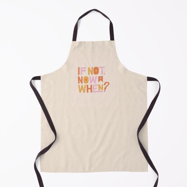 Item preview, If Not Now When - Pink and Orange Inspirational Quote designed and sold by greenoriginals.