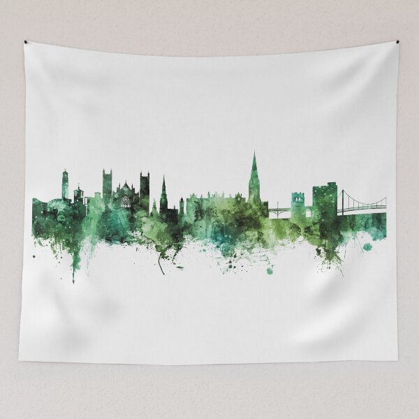 Item preview, Exeter England Skyline designed and sold by ArtPrints.