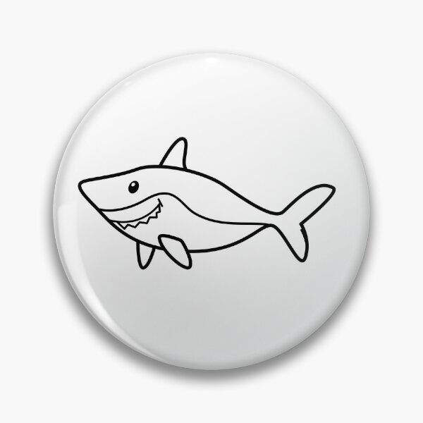 Item preview, Cute Shark designed and sold by BrighterDaysCo.