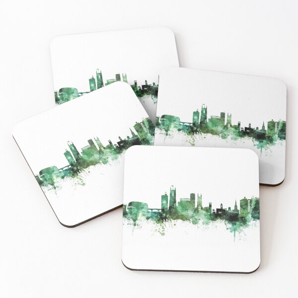 Aperçu de l'œuvre Derby England Skyline créée et vendue par ArtPrints.