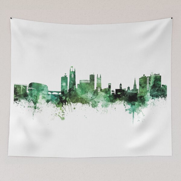 Artikelvorschau, Derby England Skyline entworfen und verkauft von ArtPrints.