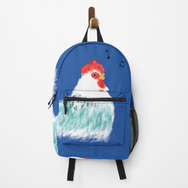 Item preview, Chicken cock crowing, Hen alarm clock, Sing a Song Melody Note, Morning Wake up call - Painting Illustration designed and sold by WASHINGMACHINE’s vacation.