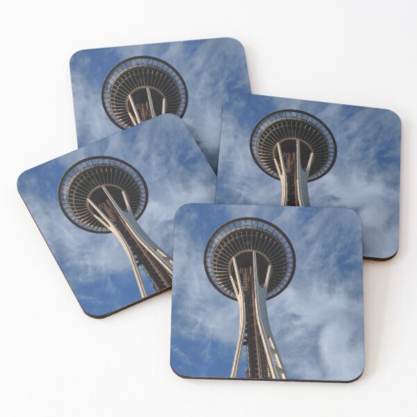 Item preview, Seattle Space Needle in Blue Sky designed and sold by SeeLifeInHD.