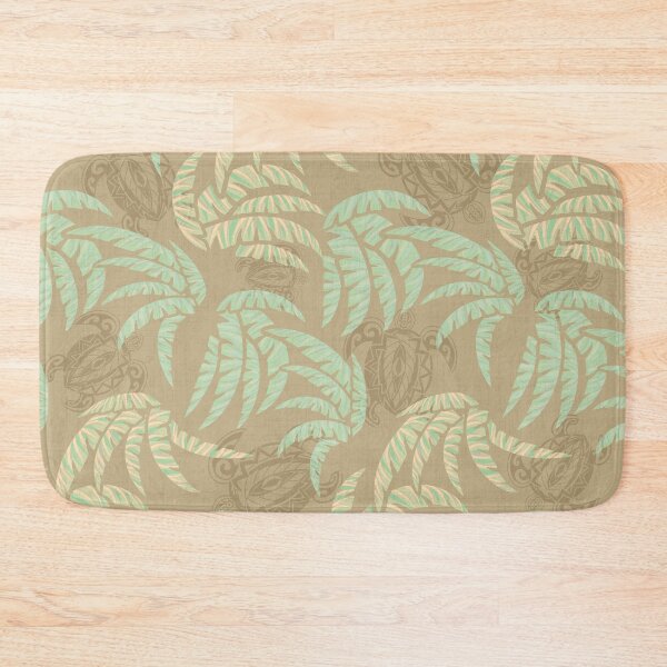 Item preview,  Hawaiian Organic Turtles and Palm Leaves Pattern designed and sold by sunnthreads.