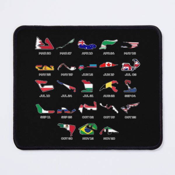F1 Calendar 2022 Mouse Pad