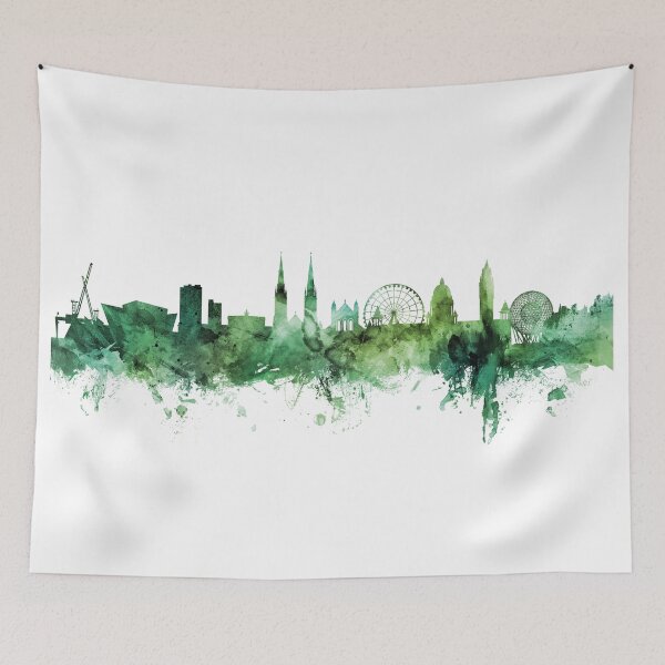 Item preview, Belfast Northern Ireland Skyline designed and sold by ArtPrints.
