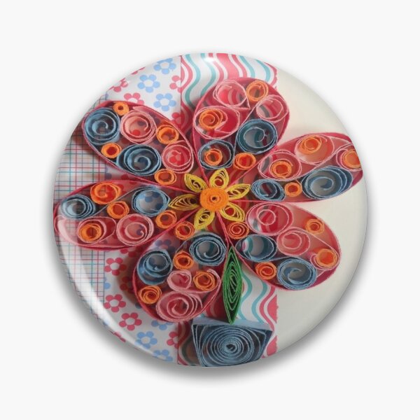 Item preview, Quilled colorful flower designed and sold by Crochetamommy.