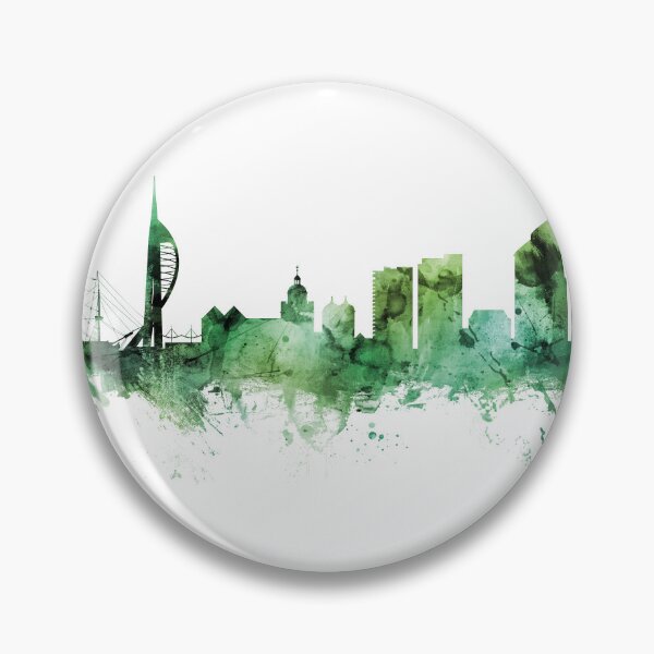 Item preview, Portsmouth England Skyline designed and sold by ArtPrints.