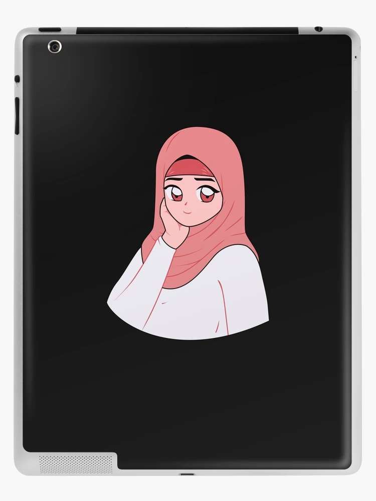 Beautiful Girl in Hijab Cartoon iPad Case & Skin for Sale by MrBadDream